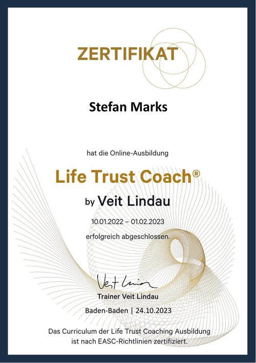 Life Trust Coach Zertifikat